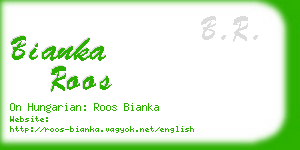 bianka roos business card